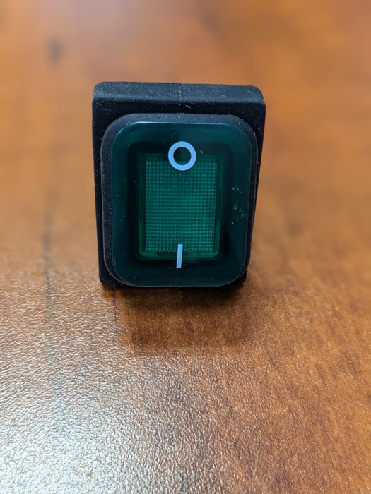 Switch-Rocker-Lighted Green