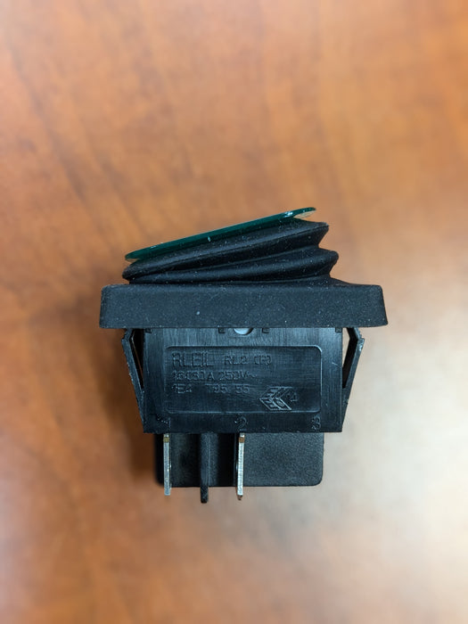 Switch-Rocker-Lighted Green