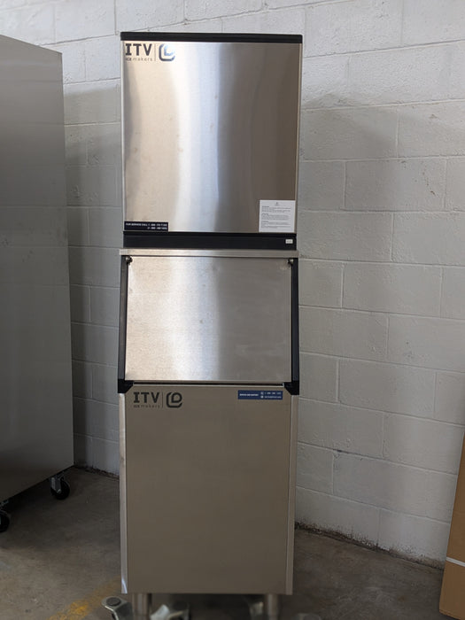 ITV Spika MS600-22AIH Ice Machine with Silo S400 Ice Bin-FLOOR MODEL