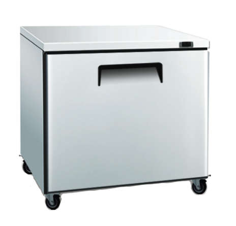Coolmes 28" Stainless Steel Under-Counter Refrigerator - AUCB-28R