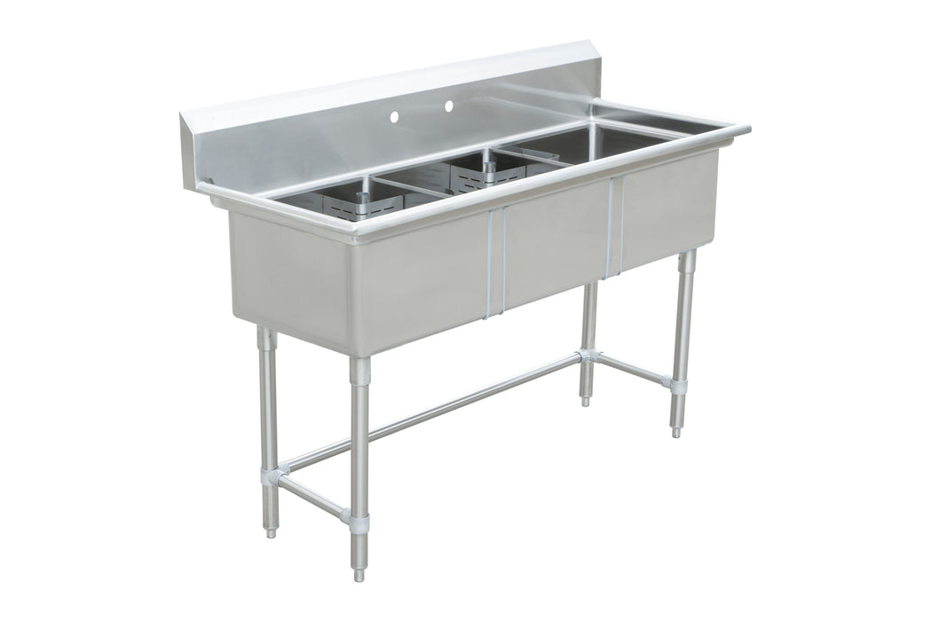 Triumph 41" 2-Tub Stainless Steel Sink - CDS2C182114-318