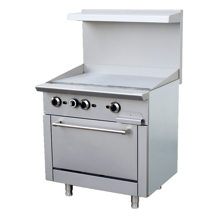 Atlas 36" 90,000 Manual Gas Range With 36" Griddle - CP-R36-MG