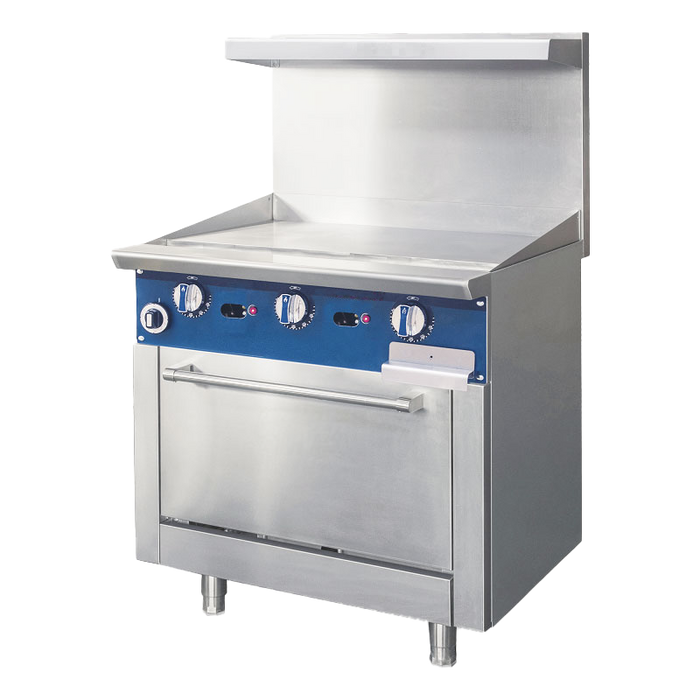 Atlas 36" 90,000 Thermostatic Gas Range With 36" Griddle - CP-R36-TG