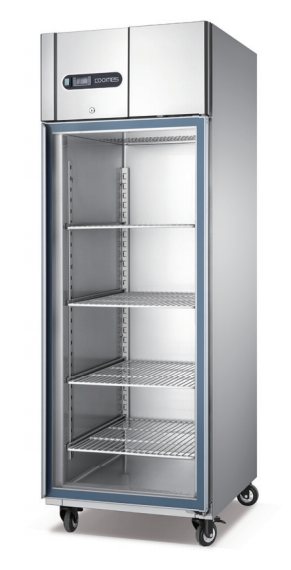 Coolmes 30" Single Glass Door Reach-In Ventilated Freezer - GN550BTG/S