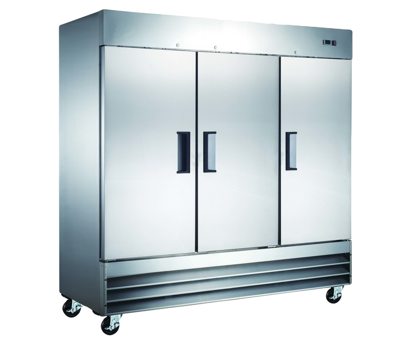 Koldline 81" Reach-In Three Door Stainless Steel Upright Refrigerator, K81R-S/S