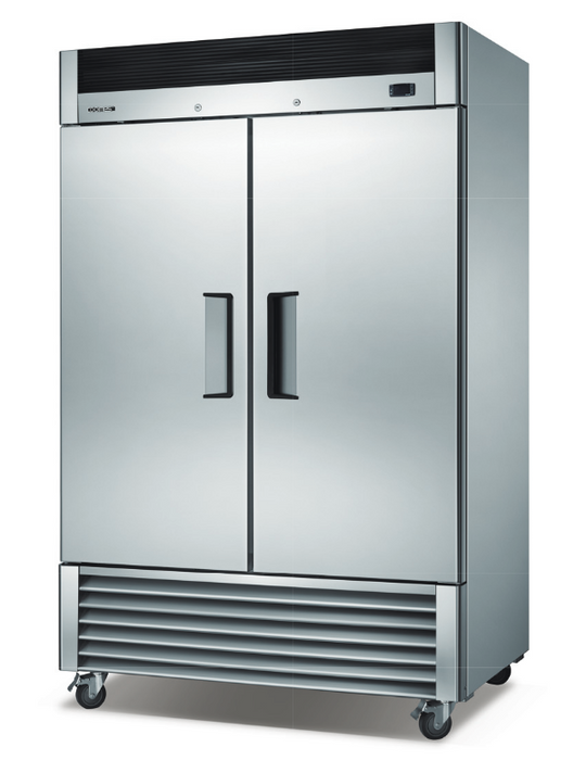 Coolmes 54" 2-Door Reach-In Stainless Steel Refrigerator - AB-49R