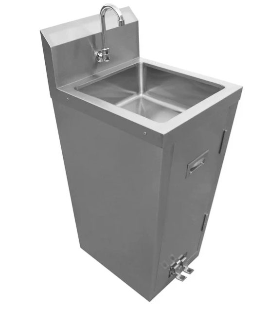 Stainless Steel Pedestal Sink