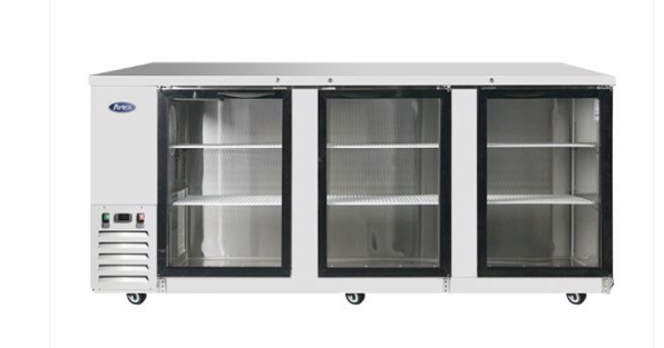 Atosa MBB90GGR — 90″ Back Bar Cooler with Glass Doors