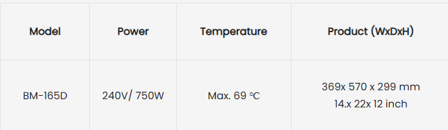 Canadian Range- Electric Bain Marie Buffet Food Warmer, Countertop (BM-165D)