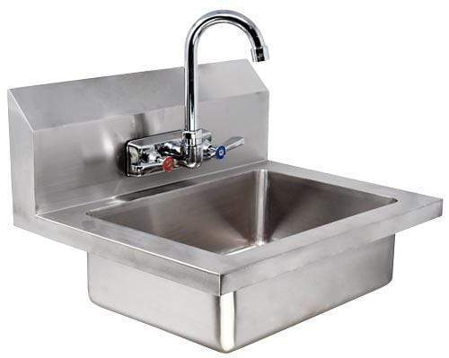 Triumph 14" Small Hand Sink with Faucet - THS14