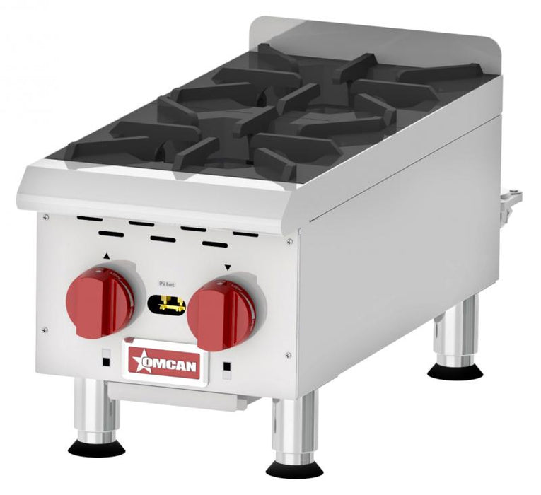 Canadian Range-Countertop SS Gas Hot Plate With 2 Burners-44000BTU