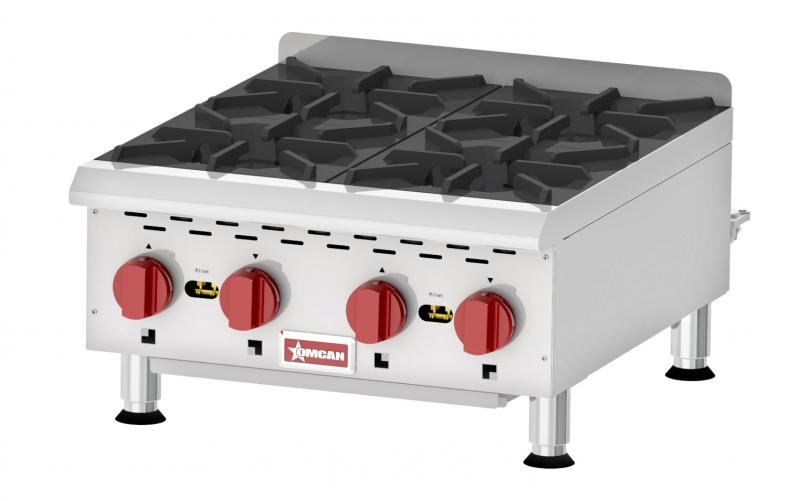 Canadian Range-Countertop SS Gas Hot Plate With 4 Burners-88000BTU
