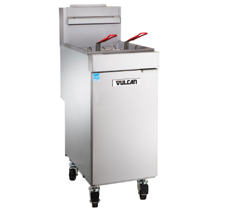 Vulcan Commercial 50LB VEG Series Gas Freestanding Fryer - 85000BTU - 1VEG50M
