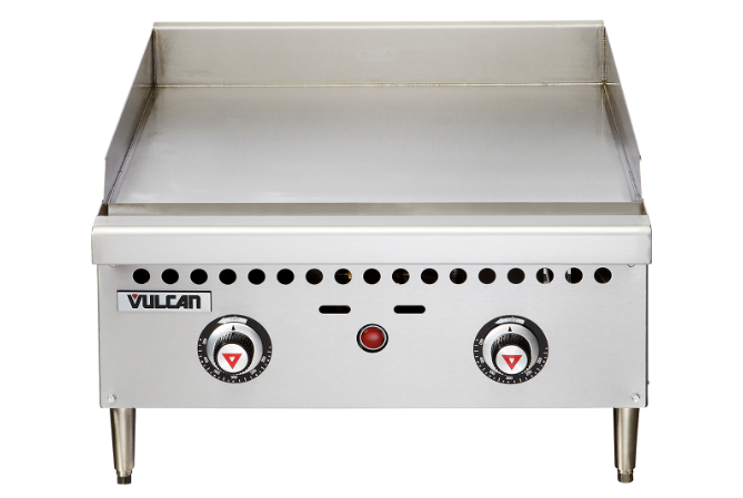 Vulcan 24" Thermostatic Gas Griddle (Countertop) 50000BTU - VCRG24-T