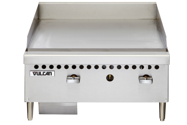 Vulcan Manual Restaurant Series Gas Griddle - 50000BTU - VCRG24-M